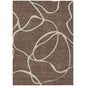 Mirelle Brown Washable Indoor-Outdoor Rug-Outdoor Rugs-LOOMLAN Rugs-2'6" x 3'10"-LOOMLAN