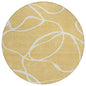 Mirelle Gold Washable Indoor-Outdoor Rug-Outdoor Rugs-LOOMLAN Rugs-8' x 8'-LOOMLAN