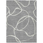 Mirelle Gray Washable Indoor-Outdoor Rug-Outdoor Rugs-LOOMLAN Rugs-2'6" x 3'10"-LOOMLAN