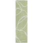 Mirelle Green Washable Indoor-Outdoor Rug-Outdoor Rugs-LOOMLAN Rugs-2'3" x 7'6"-LOOMLAN