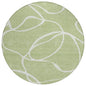 Mirelle Green Washable Indoor-Outdoor Rug-Outdoor Rugs-LOOMLAN Rugs-8' x 8'-LOOMLAN