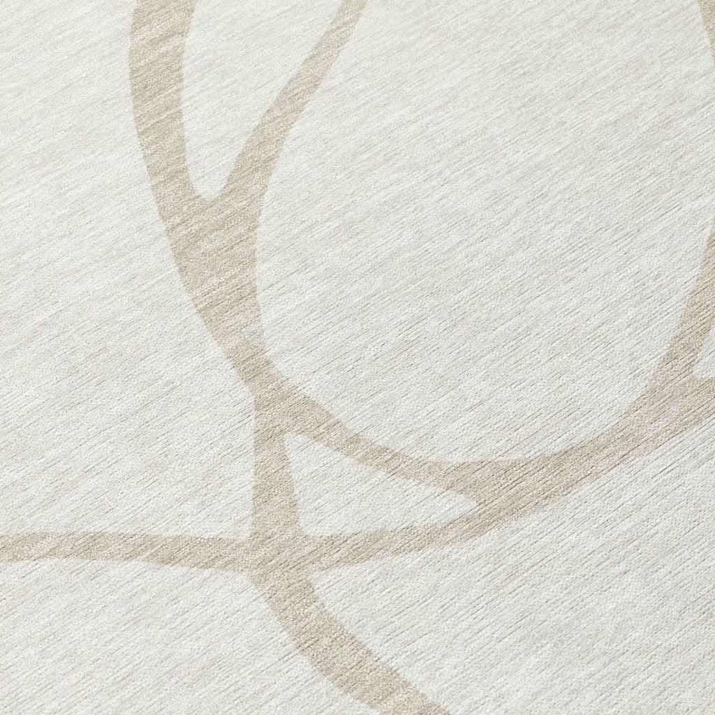 Mirelle Ivory Washable Indoor-Outdoor Rug-Outdoor Rugs-LOOMLAN Rugs-LOOMLAN