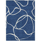 Mirelle Navy Washable Indoor-Outdoor Rug-Outdoor Rugs-LOOMLAN Rugs-2'6" x 3'10"-LOOMLAN