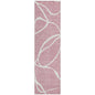 Mirelle Pink Washable Indoor-Outdoor Rug-Outdoor Rugs-LOOMLAN Rugs-2'3" x 7'6"-LOOMLAN