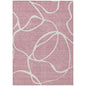 Mirelle Pink Washable Indoor-Outdoor Rug-Outdoor Rugs-LOOMLAN Rugs-2'6" x 3'10"-LOOMLAN