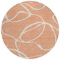 Mirelle Salmon Washable Indoor-Outdoor Rug-Outdoor Rugs-LOOMLAN Rugs-8' x 8'-LOOMLAN
