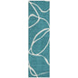 Mirelle Teal Washable Indoor-Outdoor Rug-Outdoor Rugs-LOOMLAN Rugs-2'3" x 7'6"-LOOMLAN