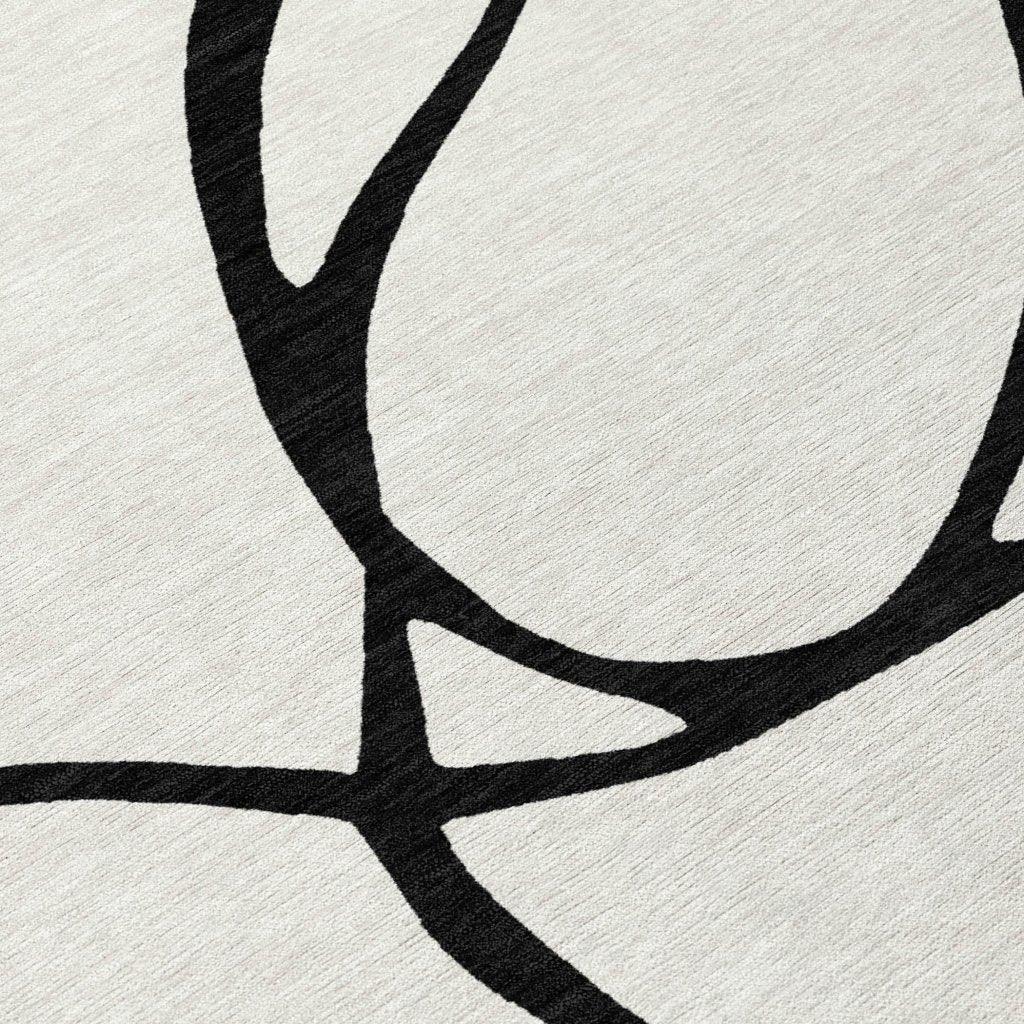 Mirelle White Washable Indoor-Outdoor Rug-Outdoor Rugs-LOOMLAN Rugs-LOOMLAN