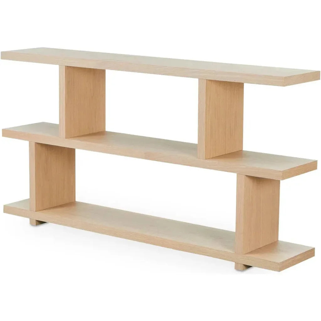 Miri Light Brown Wood Etagere-Etageres-Moe's Home-LOOMLAN