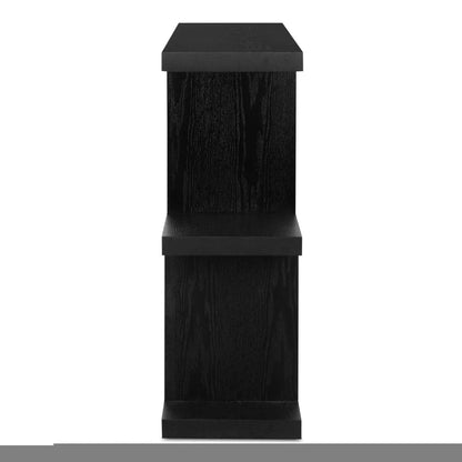 Miri Modern Black Ash Veneer Shelve-Etageres-Moe's Home-LOOMLAN