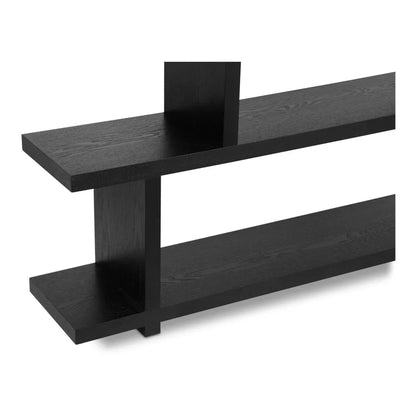 Miri Modern Black Ash Veneer Shelve-Etageres-Moe's Home-LOOMLAN