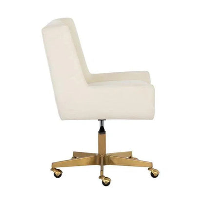Mirian Office Chair Zenith Alabaster Gold Base-Office Chairs-SUNPAN-LOOMLAN