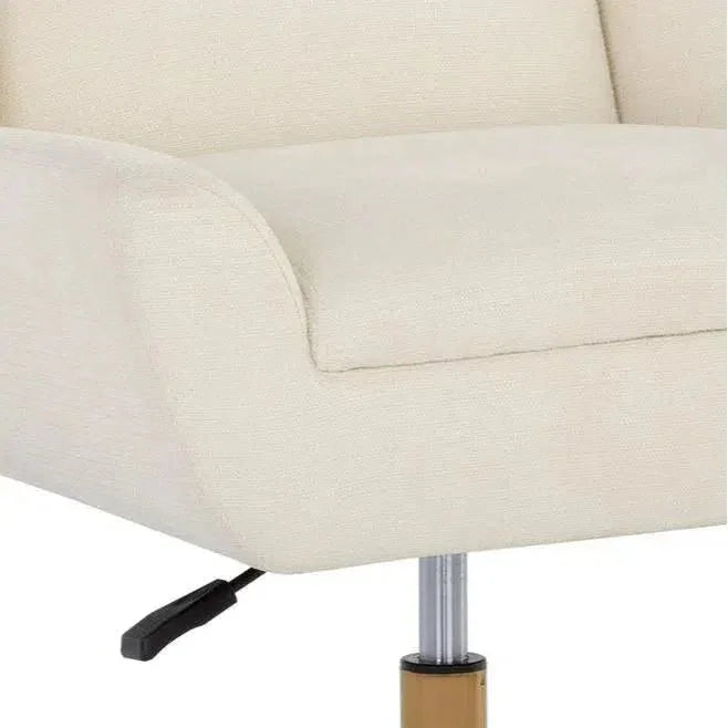 Mirian Office Chair Zenith Alabaster Gold Base-Office Chairs-SUNPAN-LOOMLAN