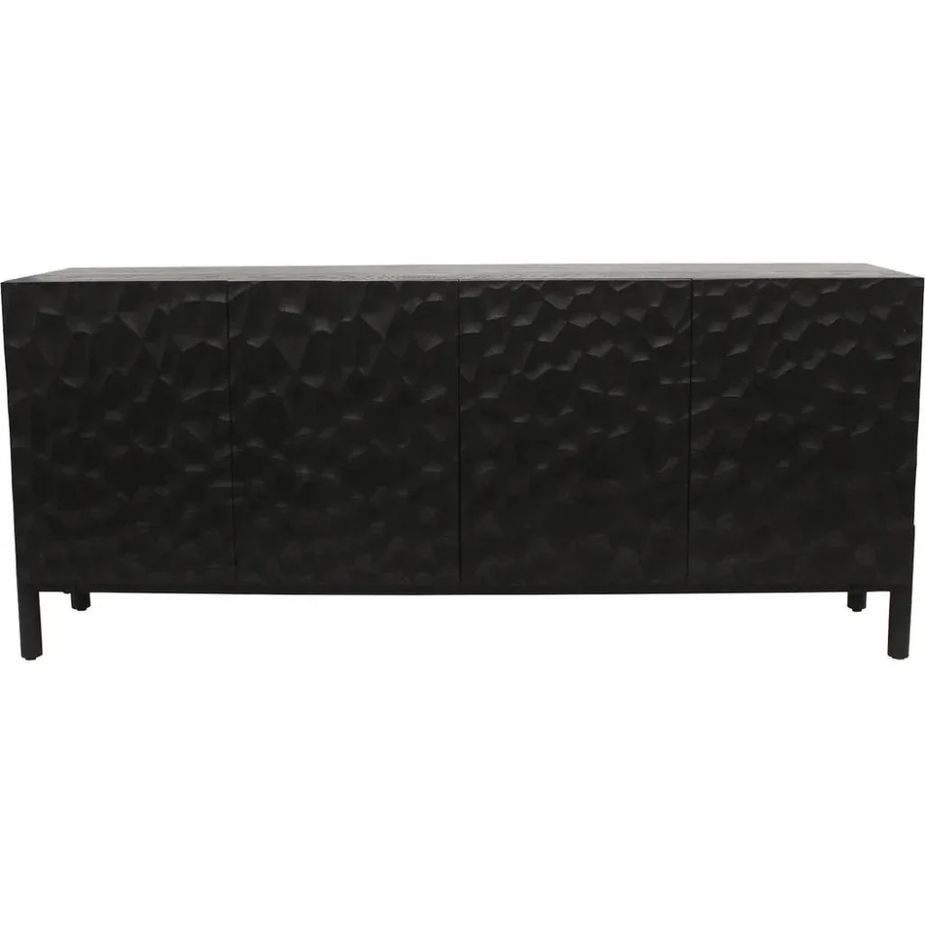 Misaki Solid Oak Black Sideboard - LOOMLAN - Moe's Home - Sideboards