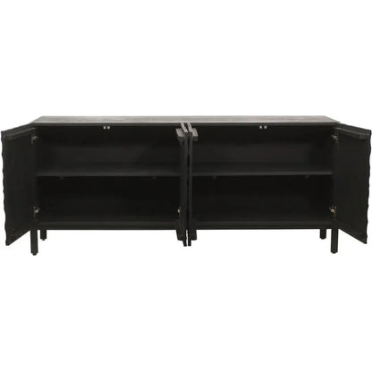 Misaki Solid Oak Black Sideboard - LOOMLAN - Moe's Home - Sideboards