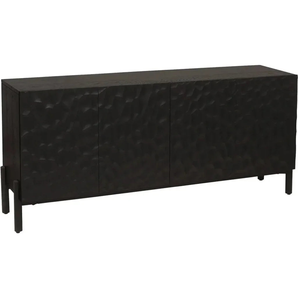 Misaki Solid Oak Black Sideboard - LOOMLAN - Moe's Home - Sideboards