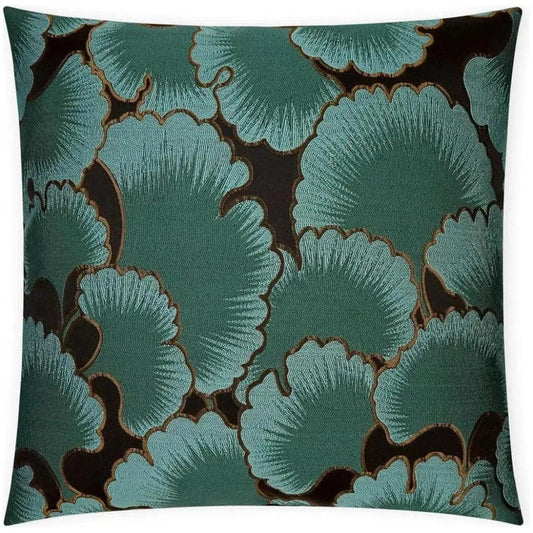 Misha Floral Turquoise Teal Large Throw Pillow Insert - LOOMLAN - D.V. Kap - Throw Pillows