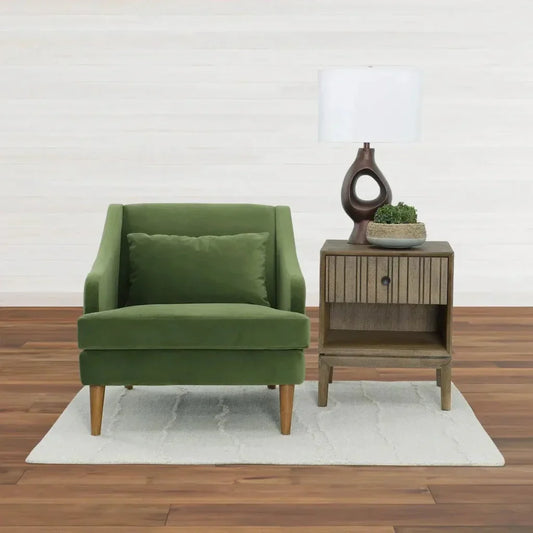 Missy Club Chair - Green Velvet - LOOMLAN - LH Imports - Club Chairs