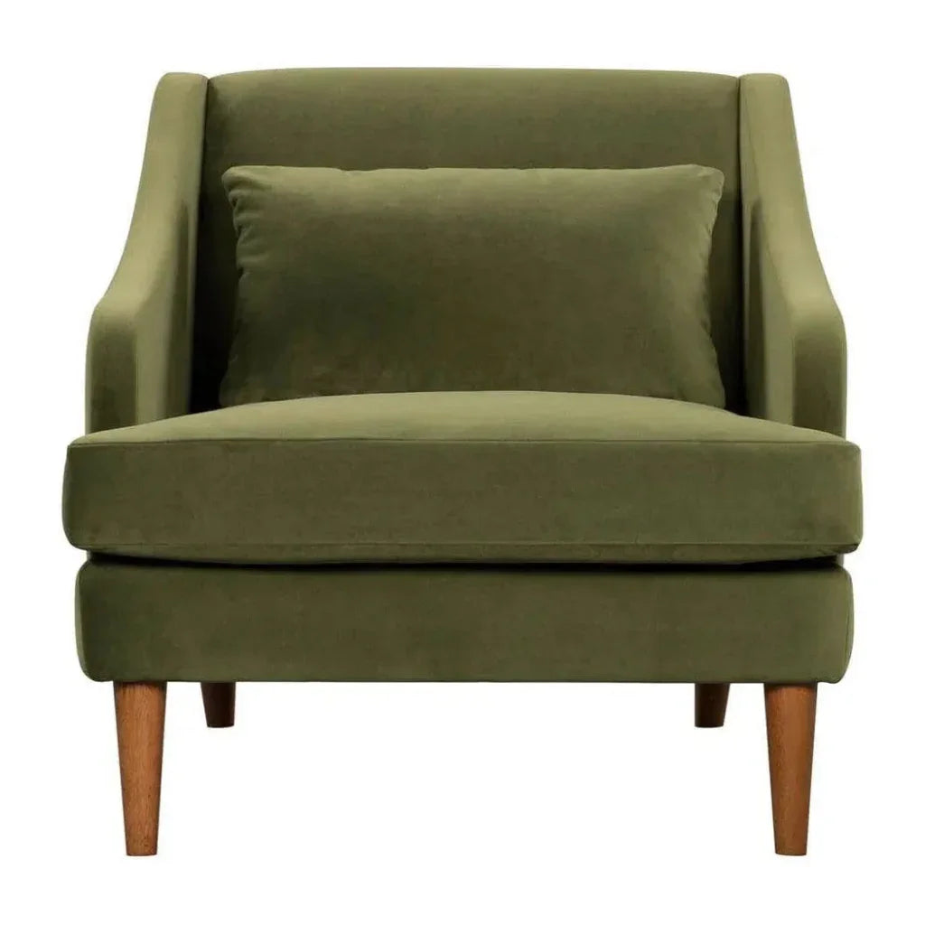 Missy Club Chair - Green Velvet - LOOMLAN - LH Imports - Club Chairs
