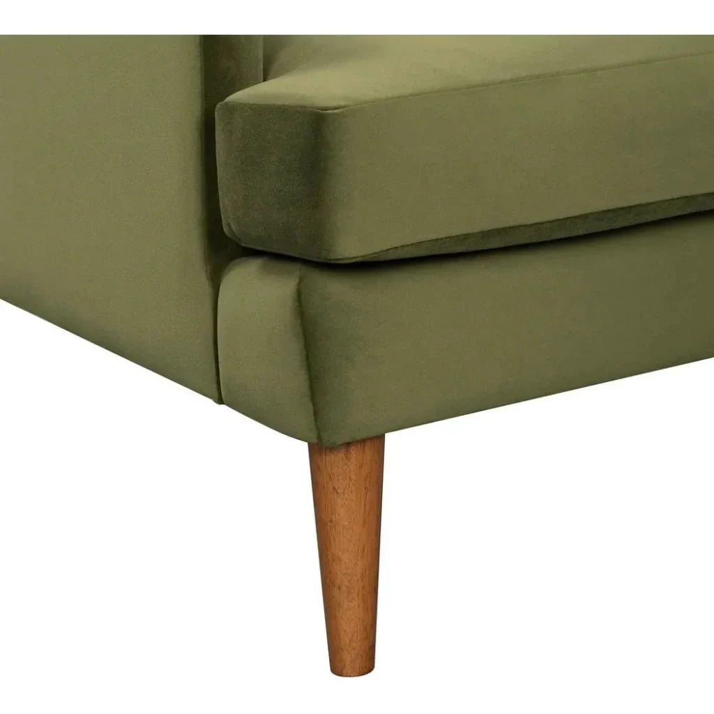 Missy Club Chair - Green Velvet - LOOMLAN - LH Imports - Club Chairs