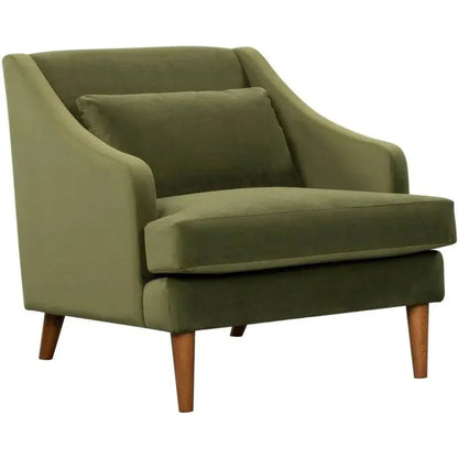 Missy Club Chair - Green Velvet - LOOMLAN - LH Imports - Club Chairs