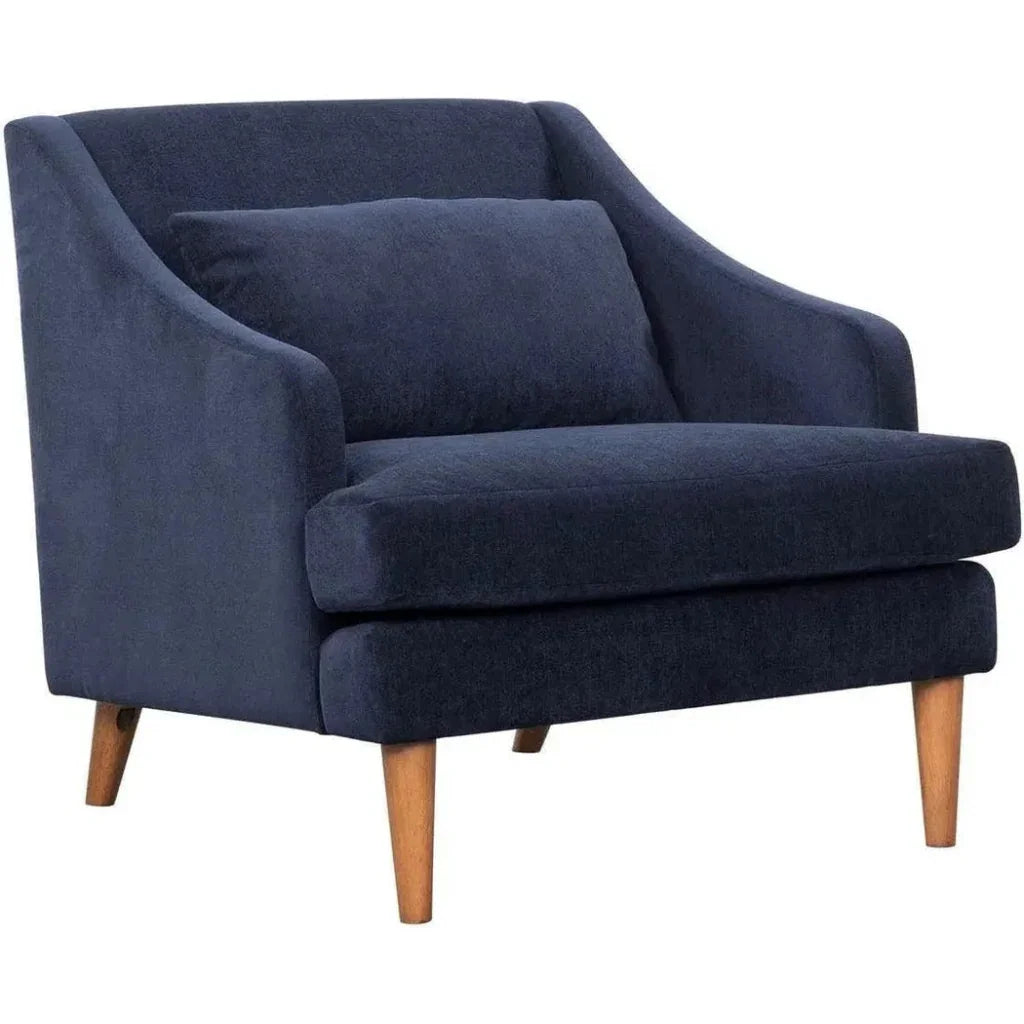 Missy Club Chair - Navy Chenille - LOOMLAN - LH Imports - Club Chairs