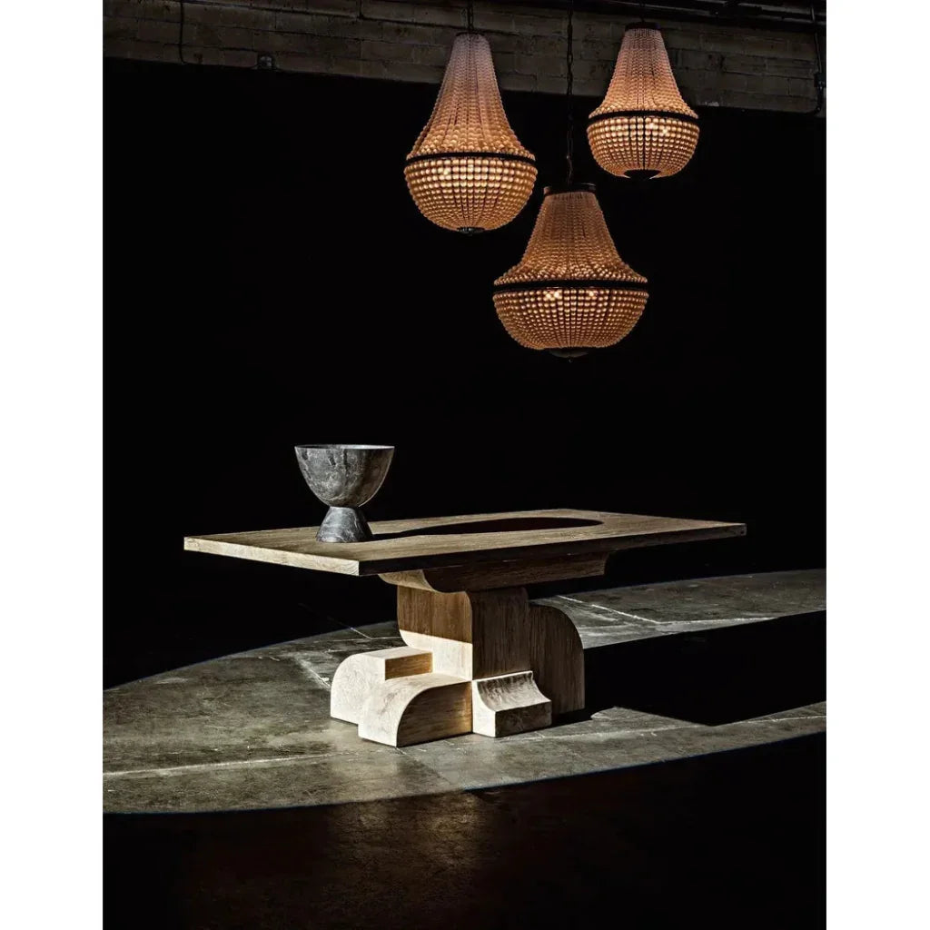 Mist Black Steel Chandelier - LOOMLAN - Noir - Chandeliers