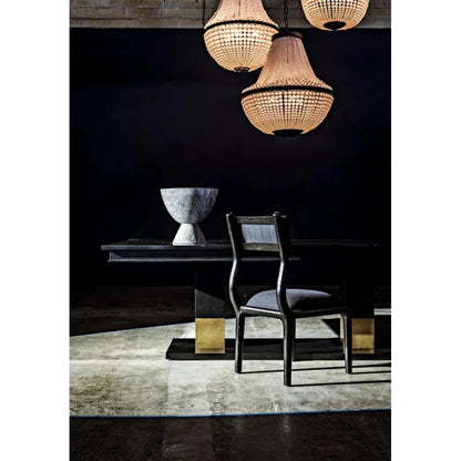 Mist Black Steel Chandelier - LOOMLAN - Noir - Chandeliers