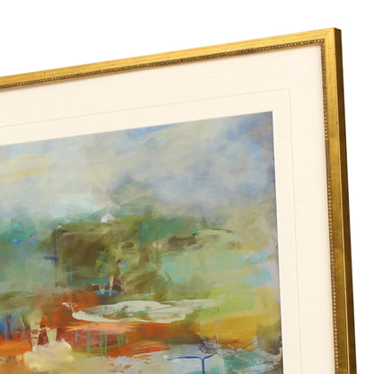 Mist Wood Blue Framed Wall Art 2PC