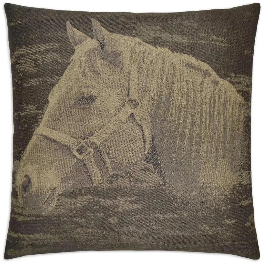 Mister Ed Brown Throw Pillow With Insert - LOOMLAN - D.V. Kap - Throw Pillows