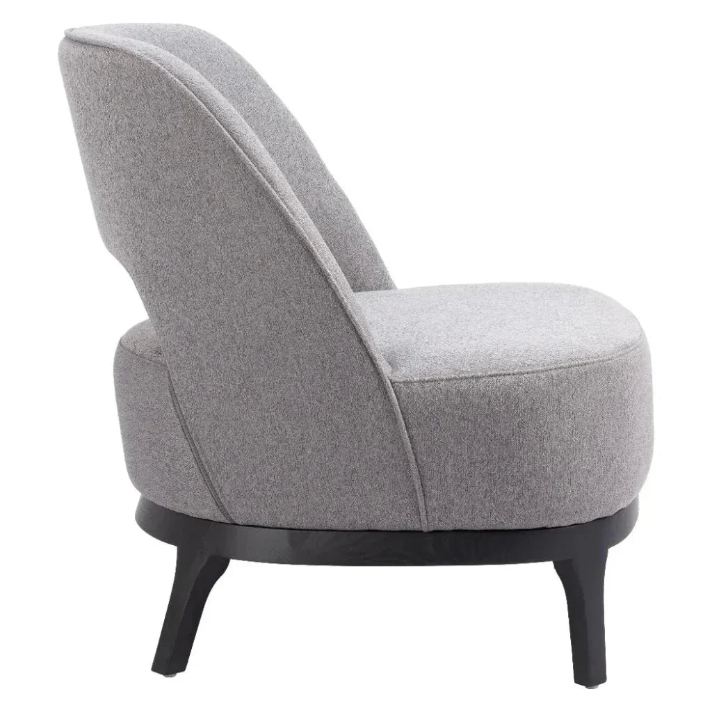 Mistley Wood Gray Armless Accent Chair - LOOMLAN - Zuo Modern - Accent Chairs