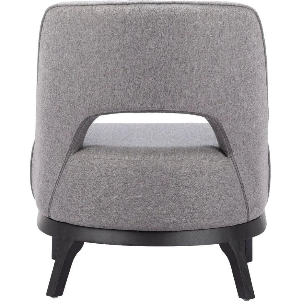 Mistley Wood Gray Armless Accent Chair - LOOMLAN - Zuo Modern - Accent Chairs