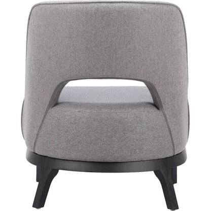 Mistley Wood Gray Armless Accent Chair - LOOMLAN - Zuo Modern - Accent Chairs