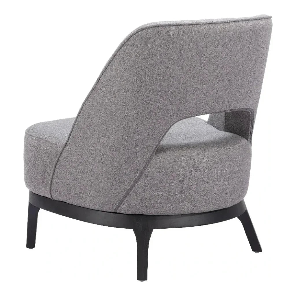 Mistley Wood Gray Armless Accent Chair - LOOMLAN - Zuo Modern - Accent Chairs