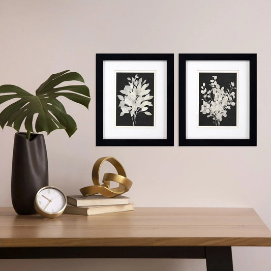 Misty Branches Black Framed Wall Art 2PC