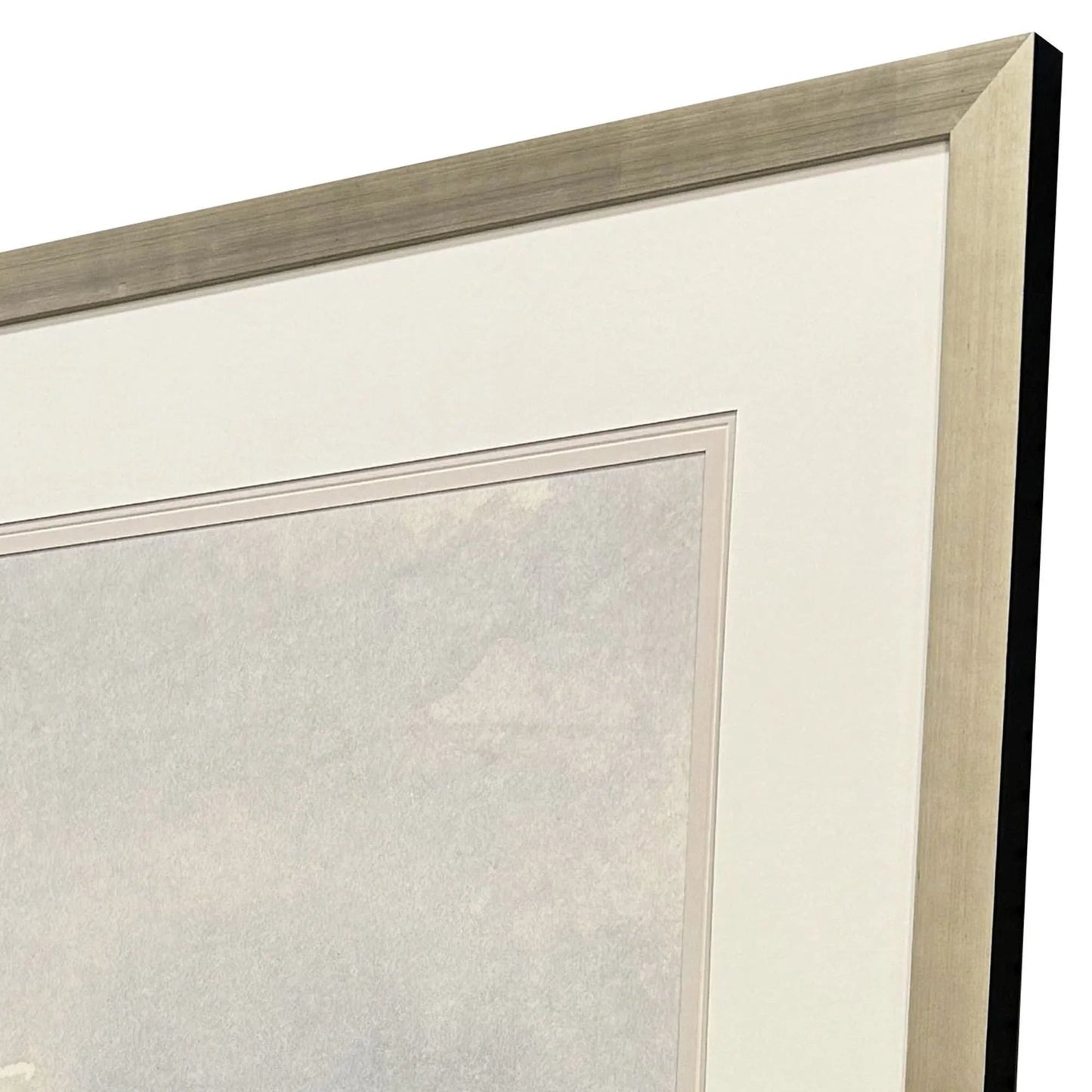 Misty I Wood Blue Framed Wall Art