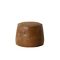 Mitchell Leather Round Ottoman - LOOMLAN - SUNPAN - Ottomans
