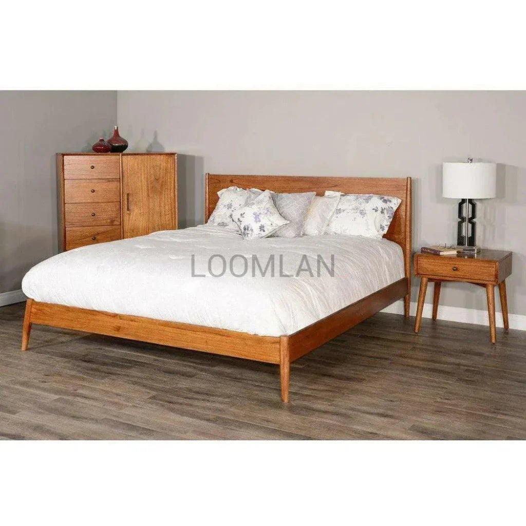 Mitred Nightstand Cinnamon - LOOMLAN - Sunny D - Nightstands