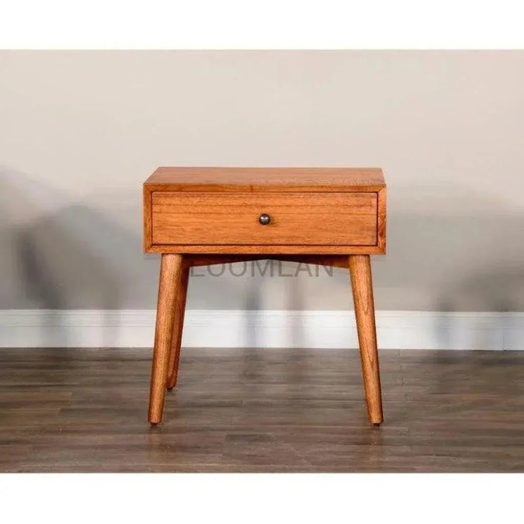 Mitred Nightstand Cinnamon - LOOMLAN - Sunny D - Nightstands