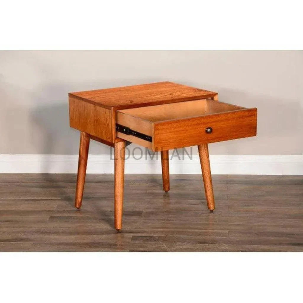 Mitred Nightstand Cinnamon - LOOMLAN - Sunny D - Nightstands