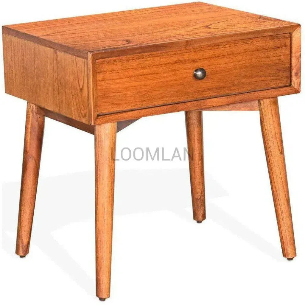 Mitred Nightstand Cinnamon - LOOMLAN - Sunny D - Nightstands