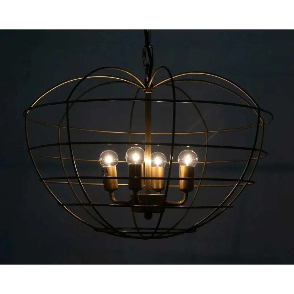 Mo Metal Pendant With Brass Finish - LOOMLAN - Noir - Pendants