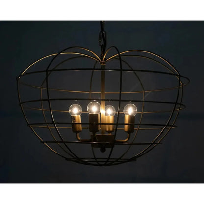 Mo Metal Pendant With Brass Finish - LOOMLAN - Noir - Pendants