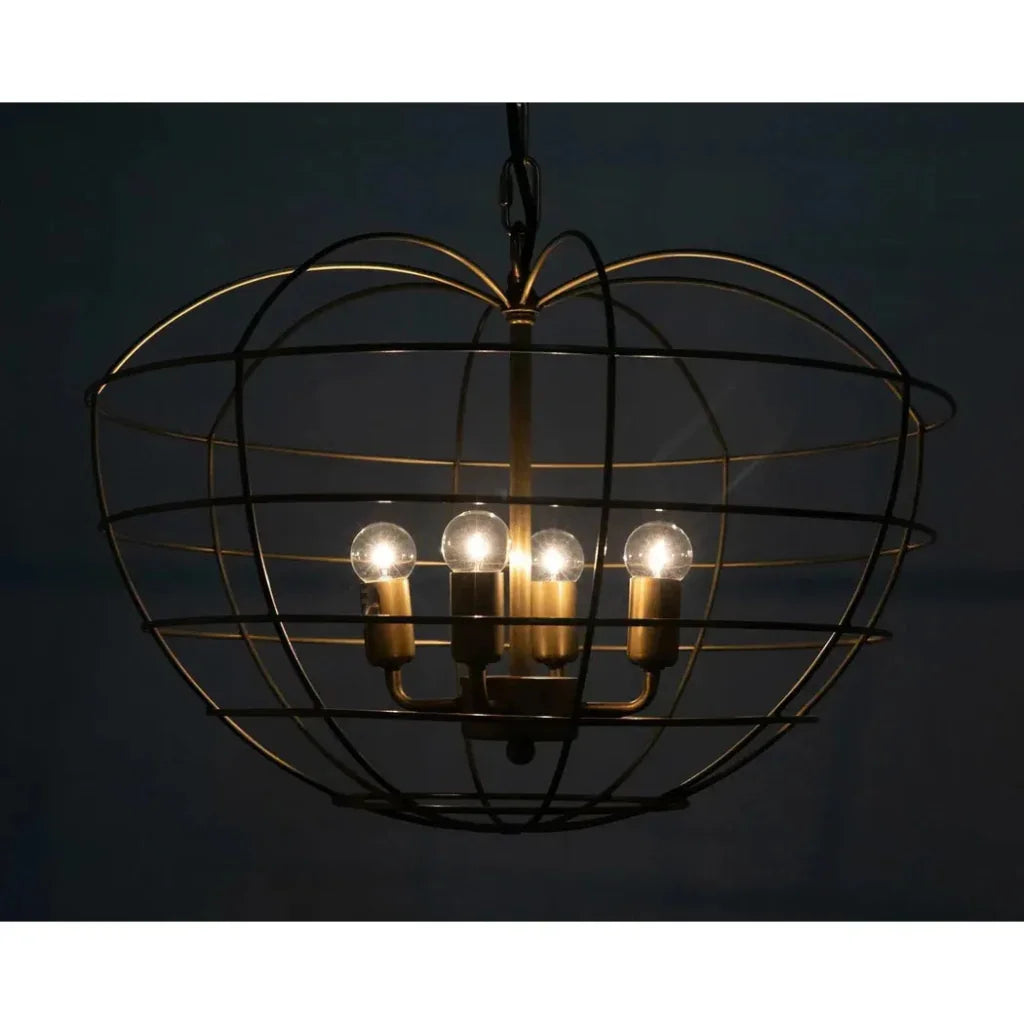 Mo Metal Pendant With Brass Finish - LOOMLAN - Noir - Pendants