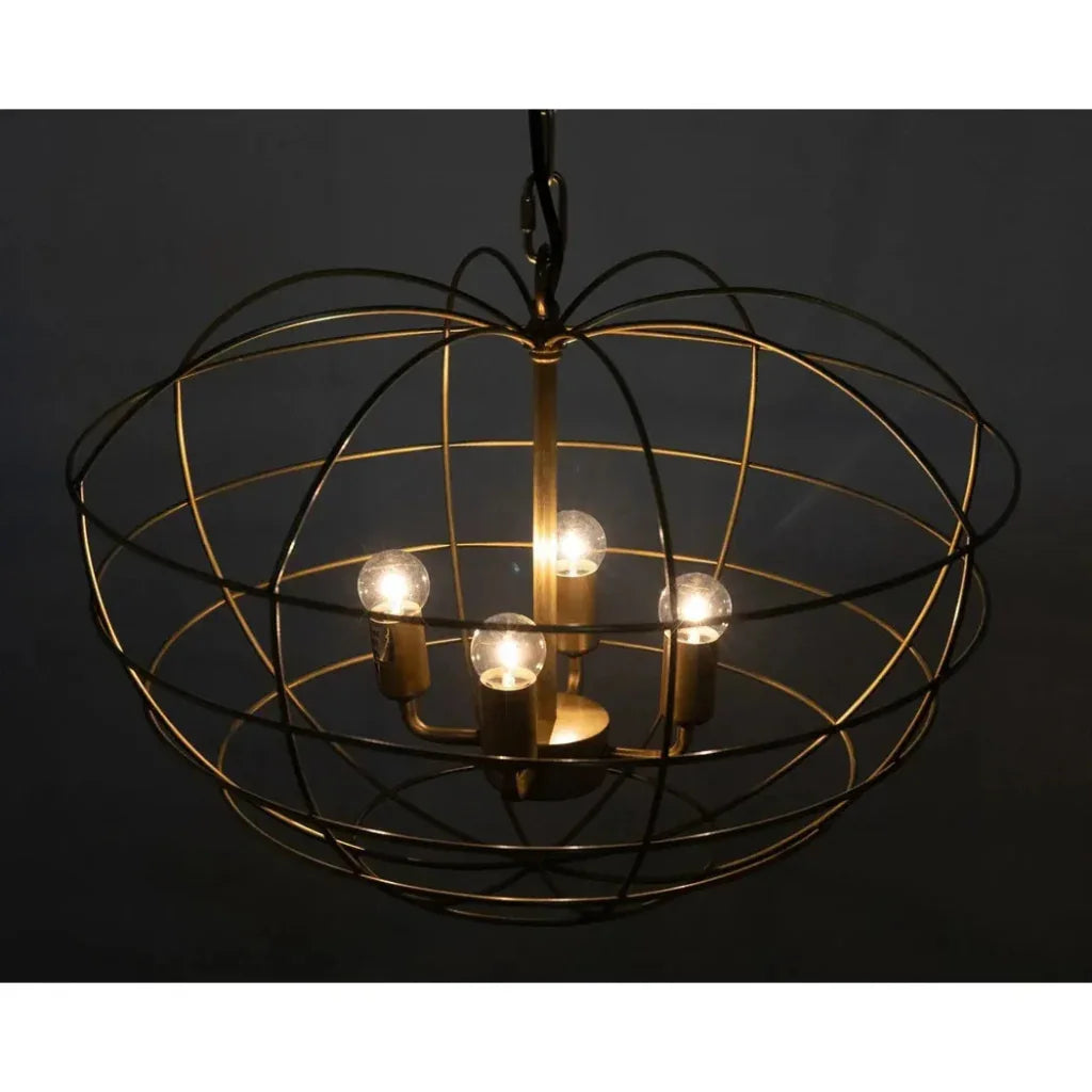 Mo Metal Pendant With Brass Finish - LOOMLAN - Noir - Pendants