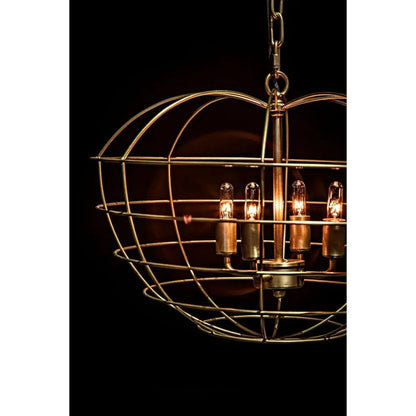 Mo Metal Pendant With Brass Finish - LOOMLAN - Noir - Pendants
