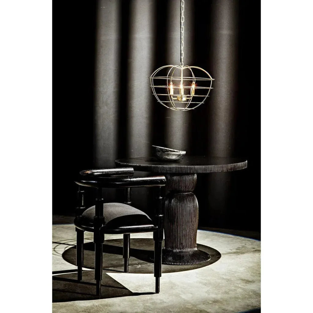 Mo Metal Pendant With Brass Finish - LOOMLAN - Noir - Pendants