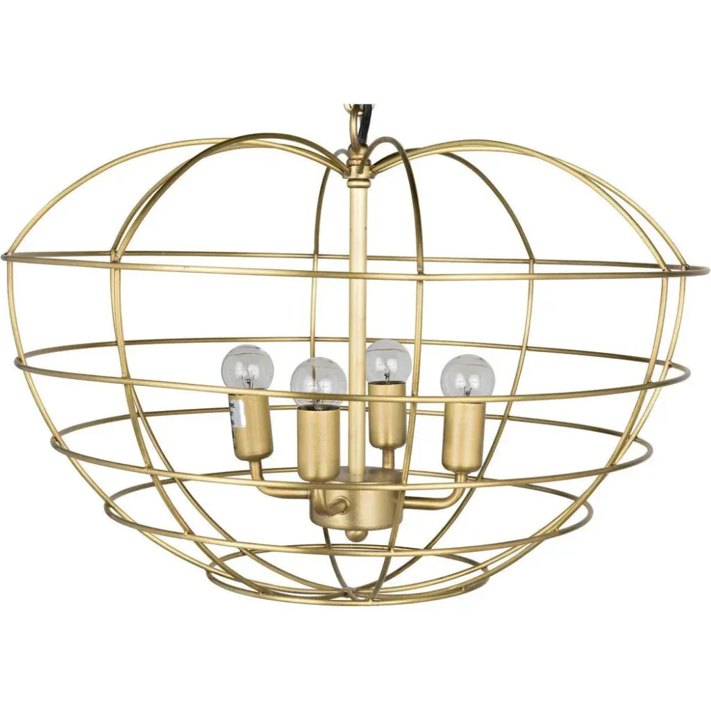 Mo Metal Pendant With Brass Finish - LOOMLAN - Noir - Pendants