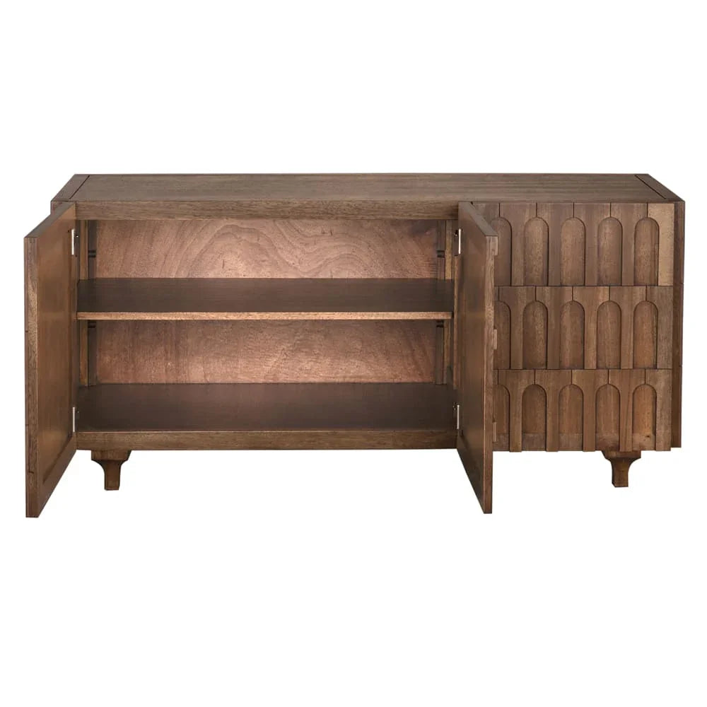 Modea Wooden Brown Sideboard - LOOMLAN - Noir - Sideboards