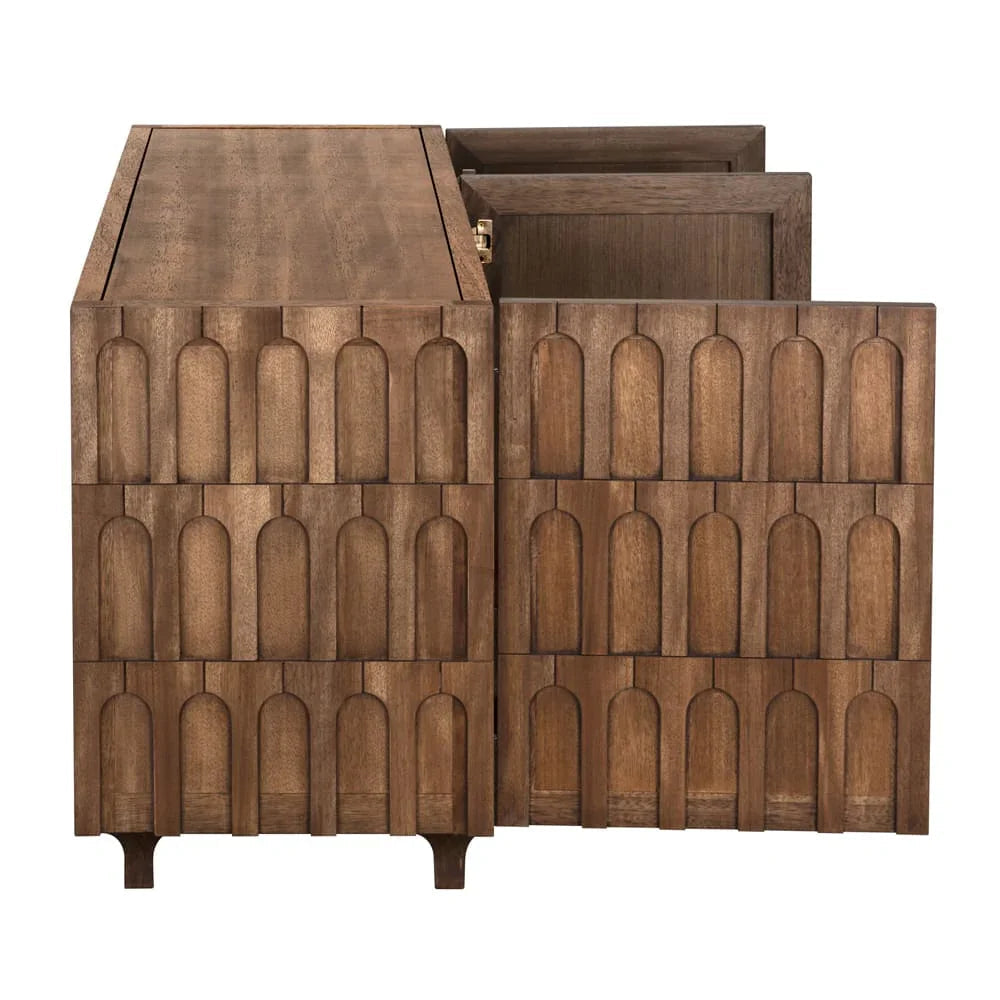 Modea Wooden Brown Sideboard - LOOMLAN - Noir - Sideboards